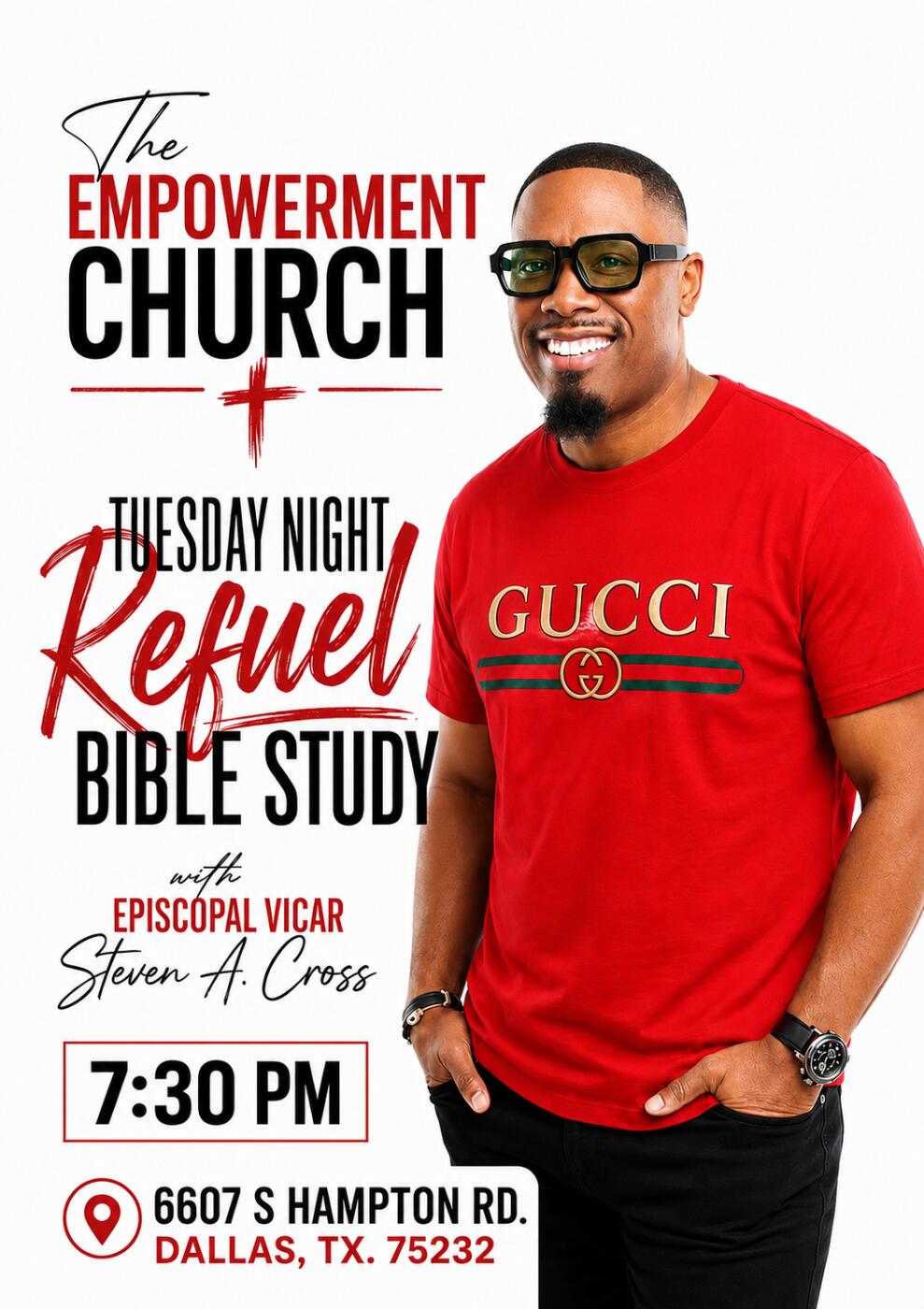 Tuesday Night Refuel Bible Study flyer